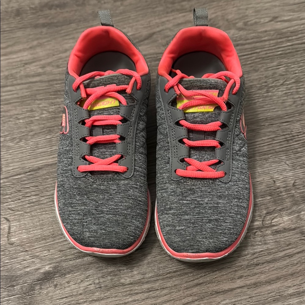 Skechers Gray and orange Women's Sneakers